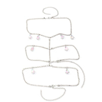 Women's Colored Stone Diamond Multilayer Body Chain