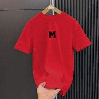 Men's Summer All Match Crew Neck Casual Half Sleeve Top