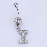 English alphabet hypoallergenic body piercing navel nail