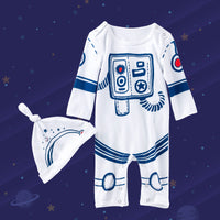 Baby cartoon spacesuit long sleeve jumpsuit
