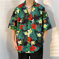 3D Printed Men's Retro Full Printed Short Sleeve