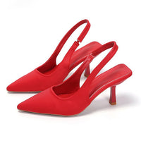 Ladies Back Empty Closed Toe Sandals