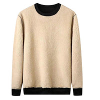Men's Warm Lambswool Casual Hoodie