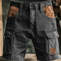 Men's Retro Outdoor Ripstop Multi-Purpose Cargo Shorts