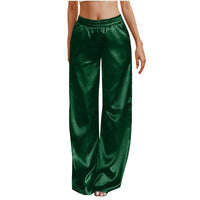 New European And American-style Solid-color Pocket Elastic-cuff Casual Trousers