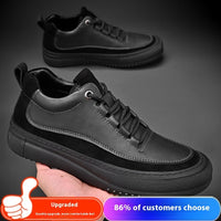 Genuine Leather Thick Bottom Soft Bottom Fashion Sports And Leisure Board Shoes