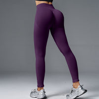 Peach Hip Tight Mid Waist Yoga Pants Hip Lifting Running Fitness