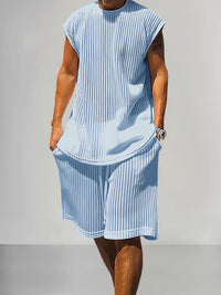 Casual Sweater Suit Men's Summer Loose Vest