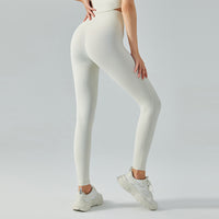 Nude Feel High Waist Belly Contracting Yoga Pants Double-sided Brushed Fitness