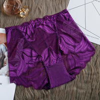 High Waist Lace Women's Panties French Transparent Comfortable Hip Lift Seamless Briefs