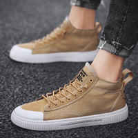 Canvas flat white shoes Gao Bang shoes