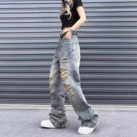 Straight-leg Loose-fit High-street Vibe Long Pants