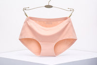 One Piece Seamless Women's Underwear Mid-waist Sexy Cotton Briefs