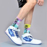 Tie-Dyed Thin Tube Socks For Men And Women