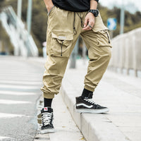 Concealed wrinkled drawstring pants