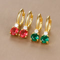 French-style Earrings Instagram-inspired Minimalist Niche Colorful