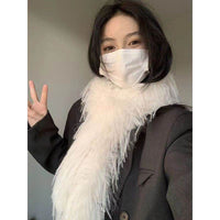 Personalized Hot Girl High-grade Plush Scarf For Women