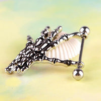Punk style body piercing jewelry
