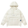 Europe And The United States Solid Color Thickened Hooded Cotton Jacket