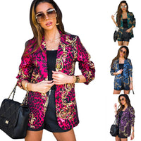 Fashionable Long-sleeve Printed Suit