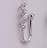 Women's Butterfly Water Drop Fake Perforated Nose Ring