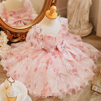 Bride Fellow Kids Wedding Birthday Party Sweet Evening Dress