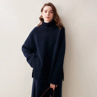 Women's Turtleneck Sweater Loose-fitting Comfortable Sweater