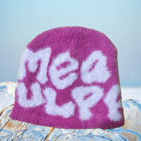 MEA Letter Jacquard Beanie Warm Knitted Hat
