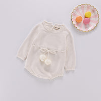 Lace-up Romper Long-sleeve Triangle Not Hooded