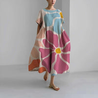 European And American-style Floral-print Casual Womens Dress
