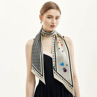 Silk double-layer double-sided ribbon