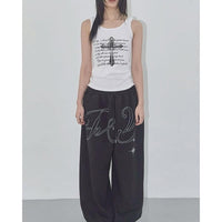 Loose-fit Retro Hip-hop Casual Pants For Women