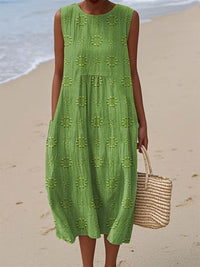 Sleeveless Casual Printed Elegant Dress