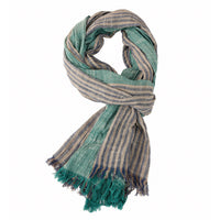 Men's Scarf Spring And Summer Pinstripe Color Matching