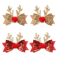 European And American Children Christmas Antlers Barrettes