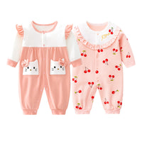 2 Pieces Of Newborn Baby Female Romper Jumpsuit