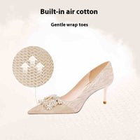 Champagne French Engagement Two-way High Heels