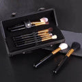 9 Cylindrical Wool Makeup Brush Set