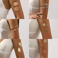 Fashion Creative Geometric Multi-layer Cross Water Drop Metal Armband