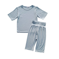 Modal Children's Pajamas Short-sleeved Thin Bellyband Homewear Suit