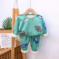 Men's And Boys' Long-Sleeved Trousers Pajamas