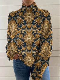 New Christmas Abstract Printing Casual Top