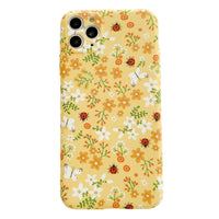 Compatible with  , Creativity Phone Case Frosted Floral Butterfly Phone Case