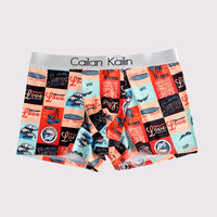 Men's Ice Silk Printed Loose And Cute Cartoon Underwear