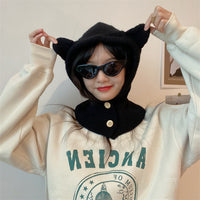 Knitted Hat Warm Neck Wrap
