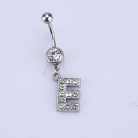 English alphabet hypoallergenic body piercing navel nail