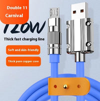 Super Fast Charge Zinc Alloy Mobile Phone Data Cable