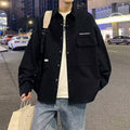 Retro Corduroy Long-Sleeve Shirt Men's Autumn Japanese Style