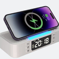 New Wireless Charging Ambient Night Light With Dual Bluetooth Speakers