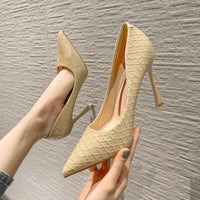 Womens Snake-Print Stiletto Heels With A Sophisticated Style